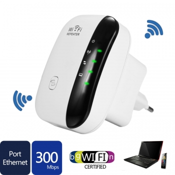 

300Mbps Signal Extender Booster Wireless-N AP Wifi Repeater EU Plug