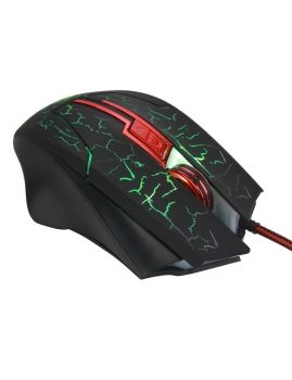 

6 Key Crack Light Cable Photoelectric USB Mouse Game, Multicolor