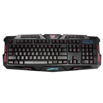 

Game Backlit Keyboard Machinery Cable Trichromatic Light Feel, Black