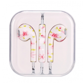 

Printed Floral Pattern With Wire-Controlled Wheat Headphones, 12