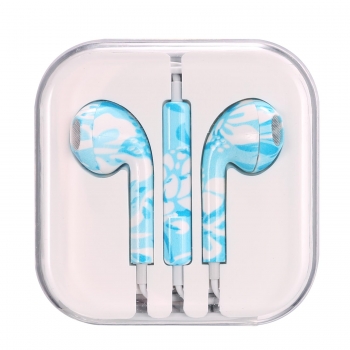 

Printed pattern wire with a wheat In-ear Earphones, 13