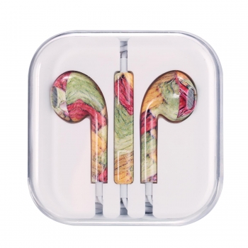 

Multi-color patterned wire with wheat In-Ear Earphones, 15