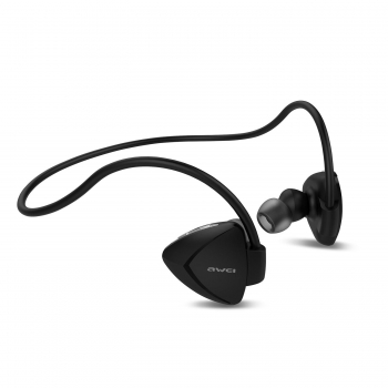 

Black Awei A840BL Wireless Invisible Bluetooth 4.0 Headset In-Ear Stereo Sports Neckband Headphones, Multicolor