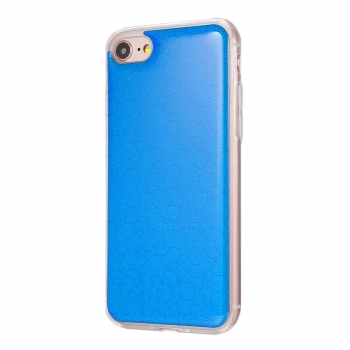 

Blue Anti - Gravity Painted Transparent Dijiao Pure TPU + PC Adsorption Phone Case For iPhone, Multicolor