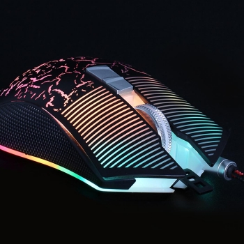 

Black Crack Athletic Machine Custom Macro Programming Gaming Mouse