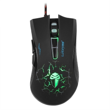 

Black Wired 7 Key Custom Macro Programming USB Photoelectric Gaming Mouse, Multicolor