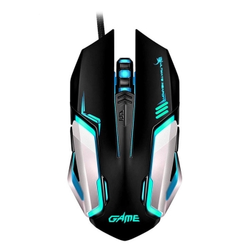 

Colorful Luminous Hyun Color Breathing Light Professional Game Optical Mouse, Black