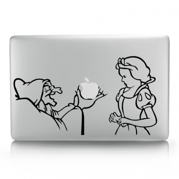 

For MacBook Notebook Snow White Pattern Local Personality Creative Stickers, Multicolor