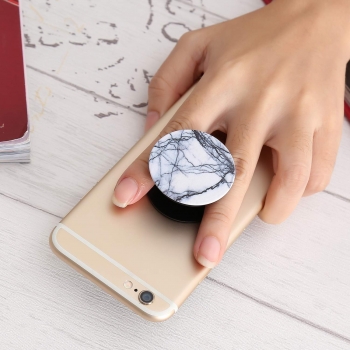 

Black Texture Mobile Phone Stand Mount Holder Balloon Stent, White