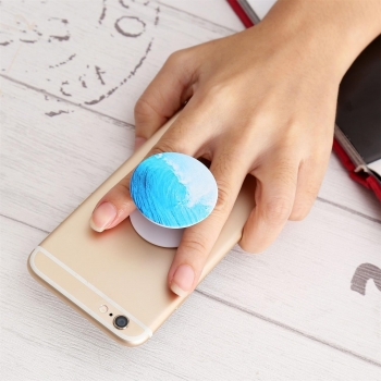

Waves Pattern Multi - Functional Mobile Phone Stand Mount Holder Balloon Stent, Blue