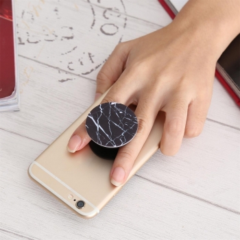 

Crack Pattern Multi - Functional Mobile Phone Stand Mount Holder Balloon Stent, Black