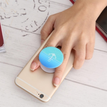 

Anchor Pattern Multi - Functional Mobile Phone Stand Mount Holder Balloon Stent, Blue