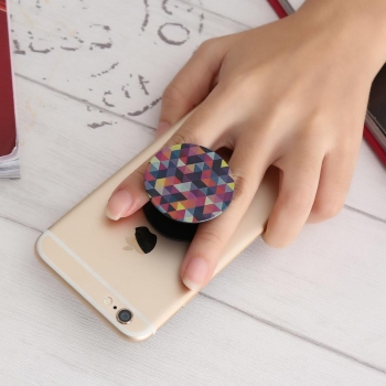 

Geometric Pattern Multi - Functional Mobile Phone Stand Mount Holder Balloon Stent, Colorful
