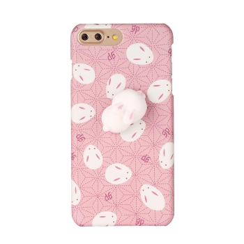 

3D Silicon Rabbit Shockproof Scrub Hard Phone Back Case Cover For Apple" iPhone, Multicolor