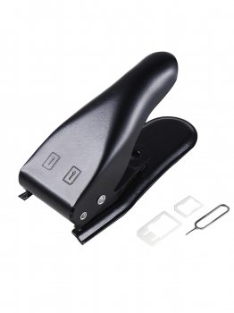 

New Double Dual SIM Card Cutter Micro Nano Cutting Set for Cellphone iPhone 5"4S"4, Black