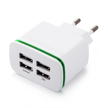 

4 Port USB Wall Charger AC Power Adapter Travel Fast Charger for Phone Tablet