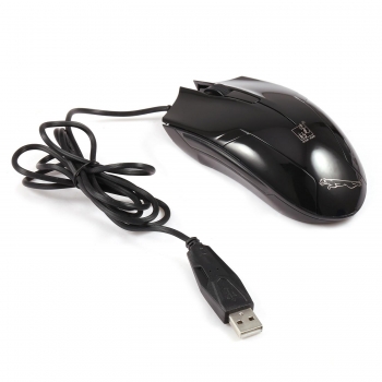 

New Black 5V 20mA Wired USB Ergonomic Design Office and Game Mouse, Blue
