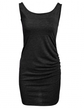 

Black New Women Sexy Backless Party Sleeveless Slim Bodycon Solid Casual Dresses, Multicolor