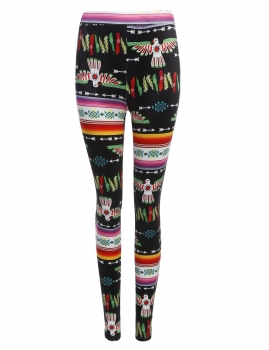 

Sexy Women Printed Stretch Tights Casual Skinny Slim Ankle Length Legging, Multicolor