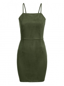 

Spaghetti Strap Lace Up Back Sleeveless Mini Dress, Multicolor