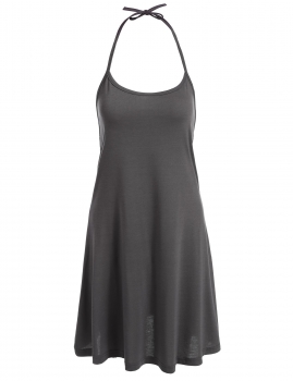 

Women Halter Sleeveless Solid Casual Sim Fit Beach Mini Dress, Multicolor