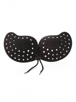 

Black New Women Sexy Silicone Gel Self Adhesive Stick Strapless Backless Invisible Push Up Bras, Multicolor