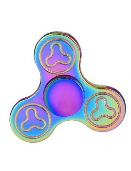 

Multi-color Glowing Hand Spinner 360 Tri Fidget Desk Stress Reducer EDC Focus Toy