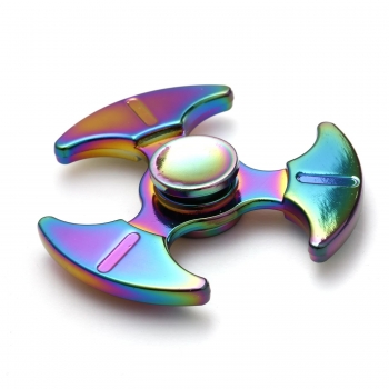 

Kids Adults Rainbow EDC Hand Spinner Finger Gyro Desk Stress Reducer Focus Toy, Multicolor