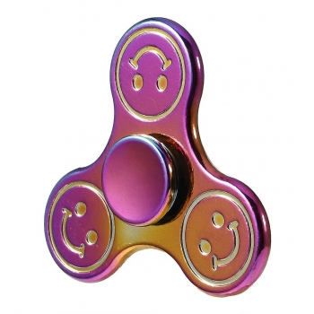 

Smile Face Rainbow EDC Hand Spinner Finger Reducer Focus Toy for Children Adults
