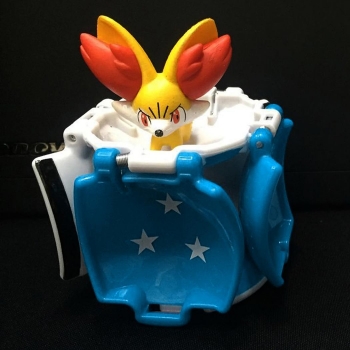 

Blue 7 cm Foldable Grasping PokeBall Toys Cartoon Pikachu Elf Ball Cute Balls