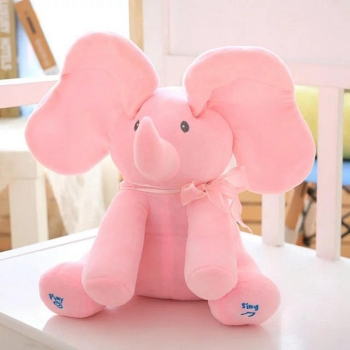 

Pink Cute Soft Baby Plush Toys Cartoon Singing Stuffed Animal Children Kids Doll, Multicolor