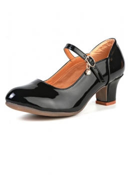 

Black Women Latin Dance Shoes Ballroom Dancing High Heel 5.5cm, Multicolor