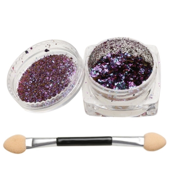 

Color 1 Nail Decoration Powder Manicure DIY Nail Art Glitter, Multicolor