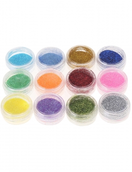 

12 Colors Manicure Decoration Powder Nail Art Glitter