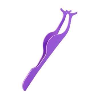 

Purple Multifunctional False Eyelashes Makeup Cosmetic Eyelash Curler Tweezers Clip, Multicolor