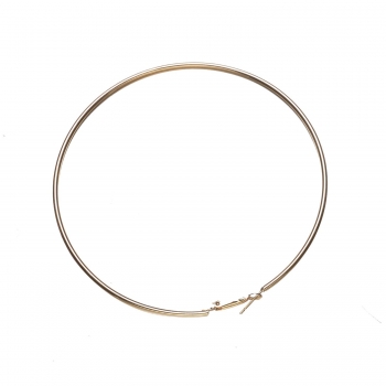 

Gold 7cm"10cm Thin Metal Large Hoop Earrings, Multicolor