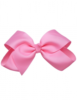 

Dark pink Alligator Clips Large Bow Ribbon Hair Clip, Multicolor