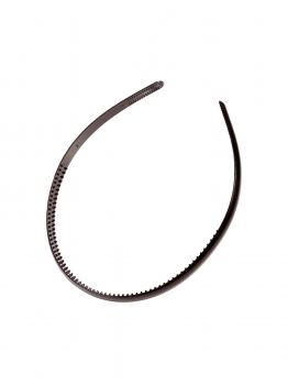 

Trendy Black 8mm Slim Narrow Plastic Head Band Hair Accessory