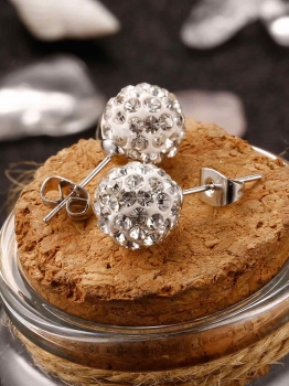 

Women Elegant Jewelry Trendy Crystal Rhinestone Wedding Earring Studs