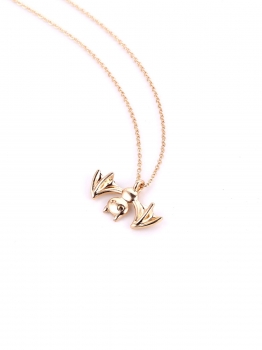 

Animal Bat Shaped Charm Pendant Choker Link Necklaces For Hallowmas Party Decor, Multicolor