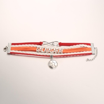 

Women Hasp Casual Wide Rope Braided Layered Pendant Letter Bracelet