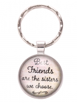 

Round Key Chain Keyring Letter Metal Friendship Pendant Best Friends Gifts