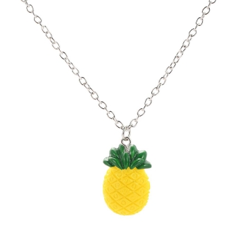 

New Fashion Women Pineapple Shape Good Friends Charm Chain Pendant Jewelry Necklace