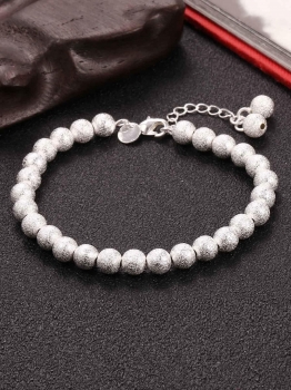 

Women Fashion Jewelry Matte Shinny 6mm Beaded Bracelet