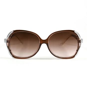 

Apricot New Women Fashion Sunglasses Eyewear Vintage Style Casual Round Shape, Multicolor