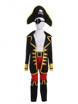 

Children Long Sleeve Open Front Jacket&Pants Set Halloween Costume Cosplay Party, Multicolor