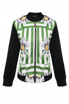 

Finejo Black Stylish Ladies Women Cool Patchwork Autumn Winter Tank Tops Coats & Jackets, Multicolor