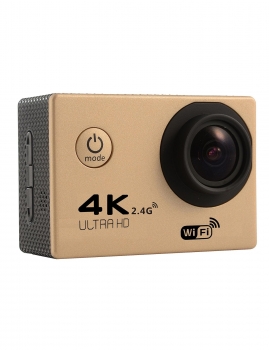 

Coffee F60R Waterproof Sports Action Camera 4K Ultra HD WIFI 170 Degree Angle Underwater Camcorder, Multicolor