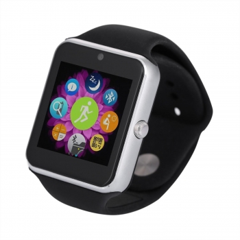 

Black Bluetooth Smart Watch Touchscreen with Camera, Multicolor