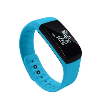 

Blue Sleep Monitor Call SMS Display Bluetooth Sports Smart Bracelet, Multicolor